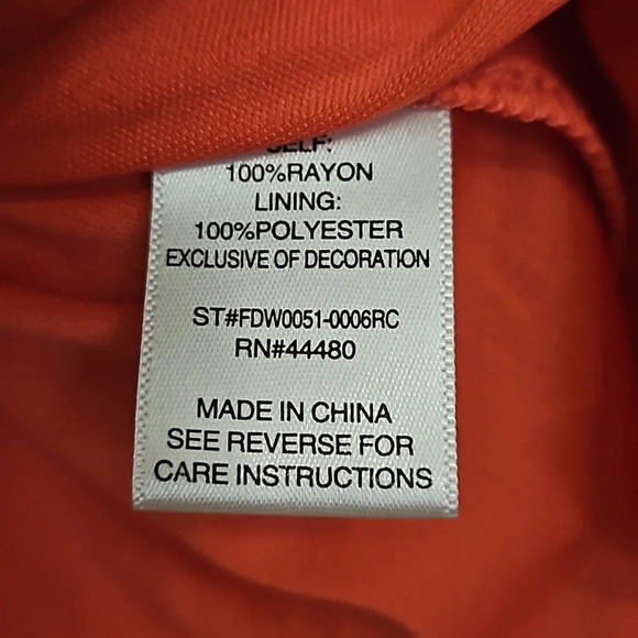 LOVE FIRE Boho Off The Shoulder Tassel Mini Dress In red. Size small - Picture 13 of 15